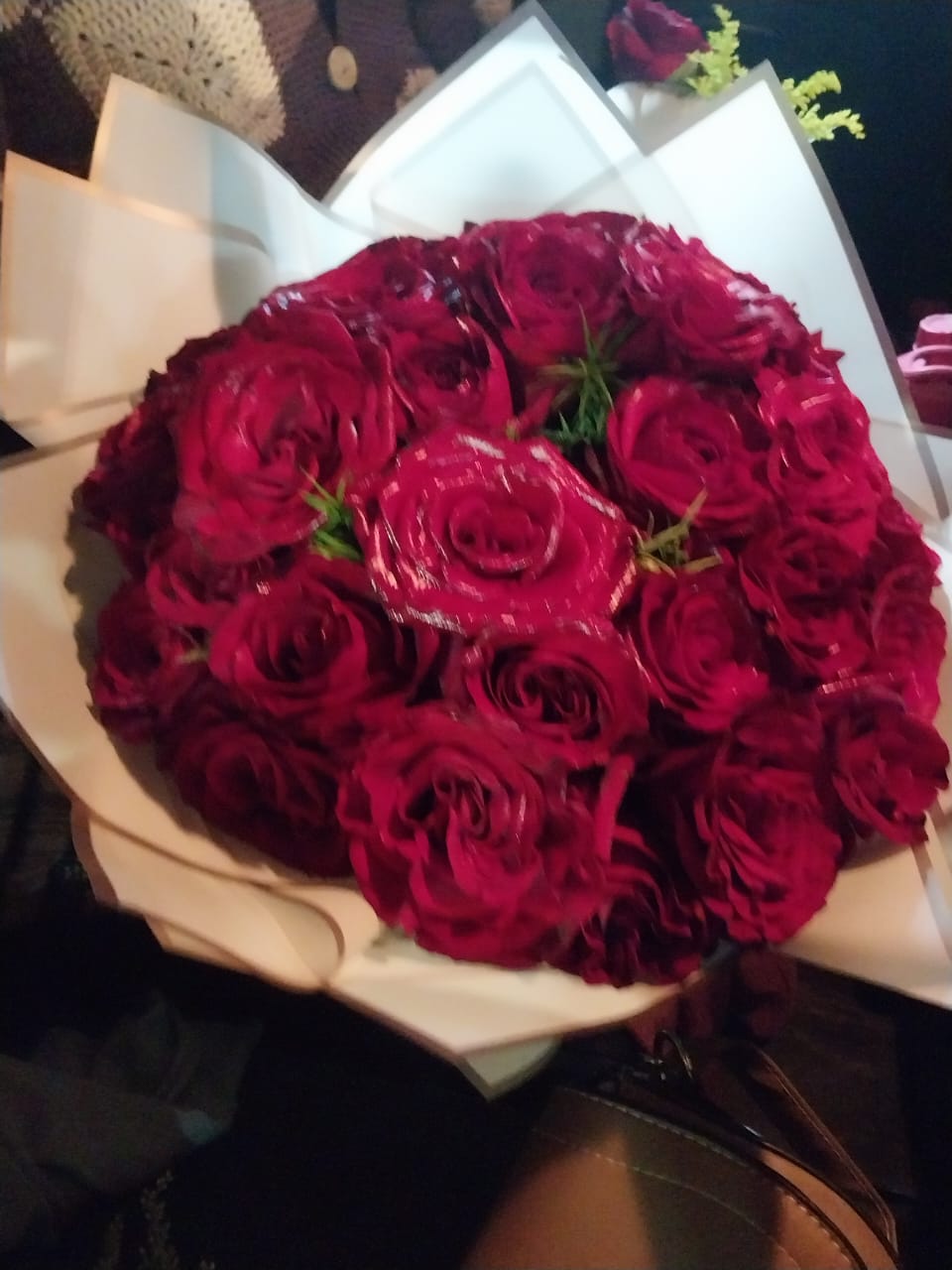 Букет из 101 красной эквадорской розы