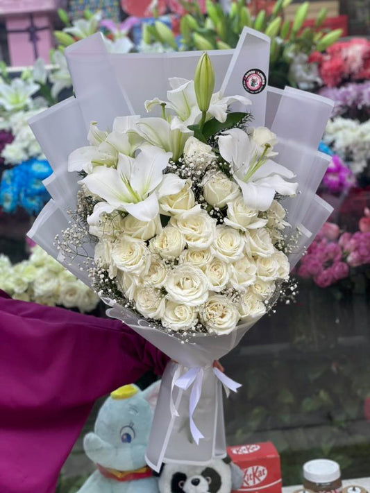 Букет Белоснежная элегантность 🤍