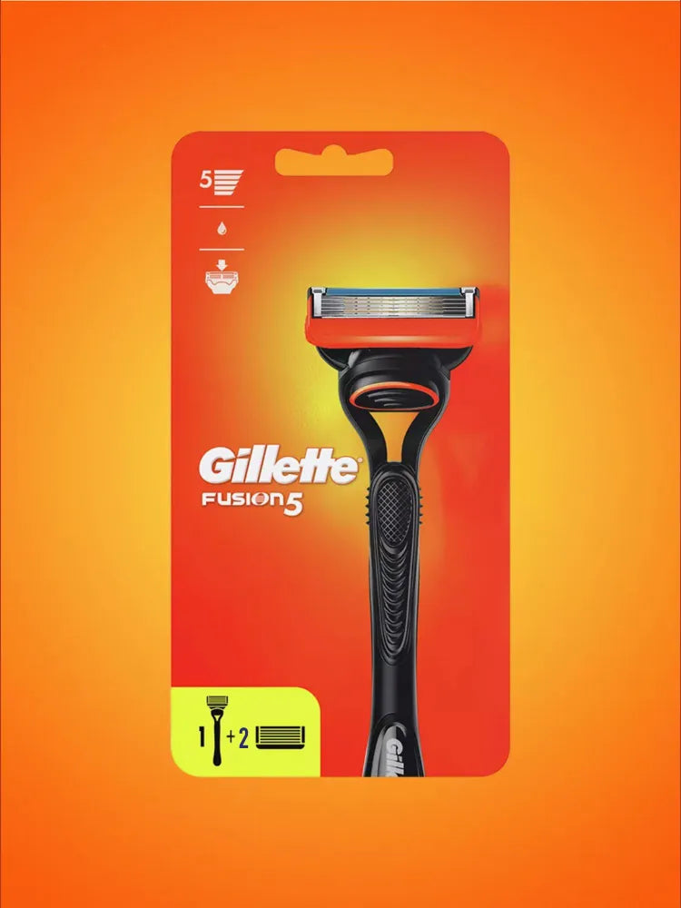 Набор: gillette fusion5 мужская бритва + 2 сменные кассеты для бритья