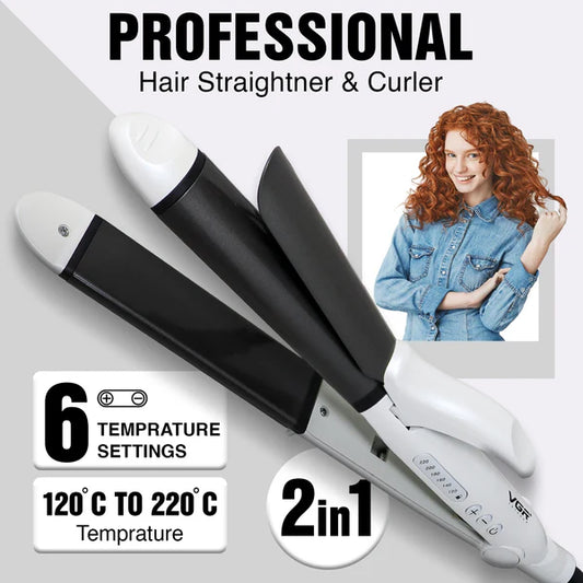 Плойка для завивки волос, щипцы для волос VGR Professional V-558 "2 в 1"