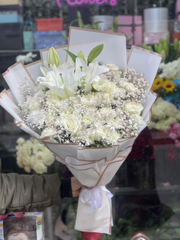 Букет Белоснежная элегантность 🤍