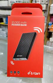 Внешний аккумулятор Power bank Etrain Повербанк 10000 мАч, черный